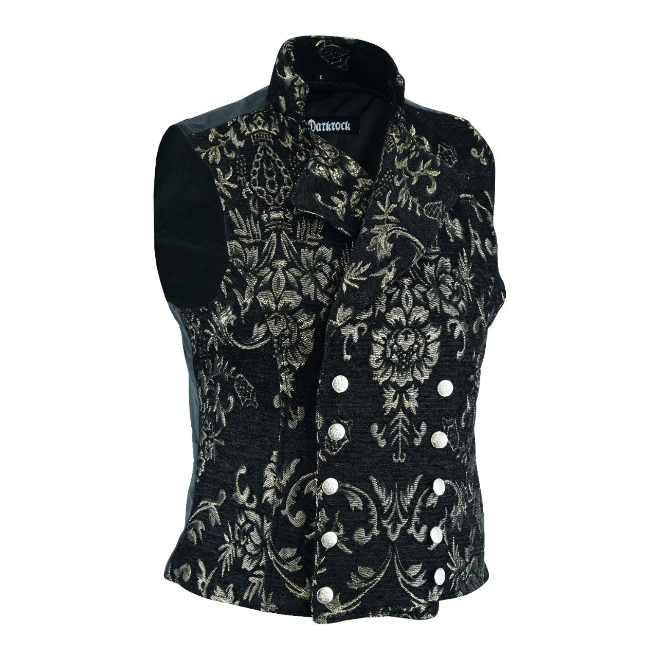 Men's Victorian Gentleman's Aristocrat Vest Tapestry/Stylish Casual Vest Black