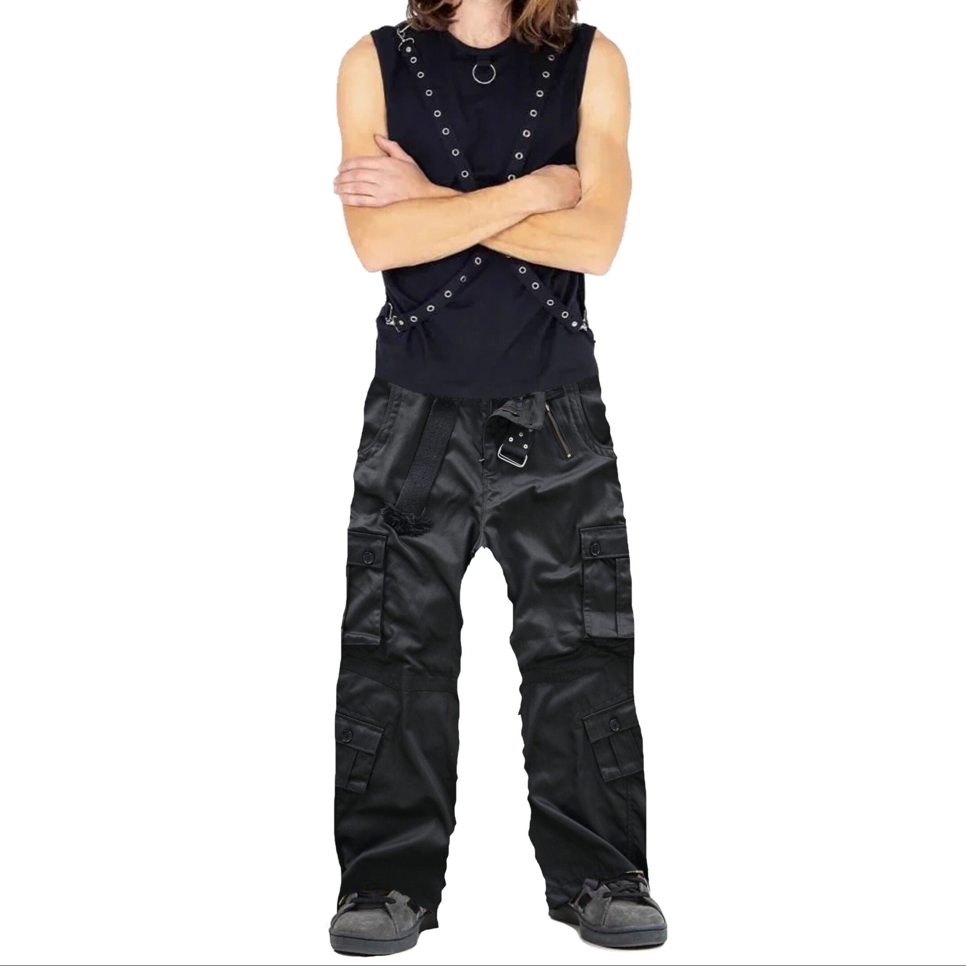 Men's Cotton Casual Military Army Camo Combat Work Cargo Pants with 8 Pockets