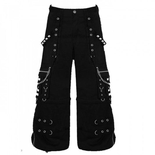 Gothic Bondage Men Pant Alternative Punk Attitude Cyber Rock Emo Trouser Pant Shorts/USA