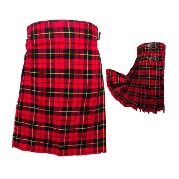 Men's 6 Yard's Wallace Scottish Traditional Kilt Tartan Highland Kilt