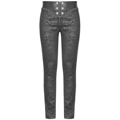 Men Syndicate Trousers Pants Steampunk Black Brocade Vintage Gothic Victorian