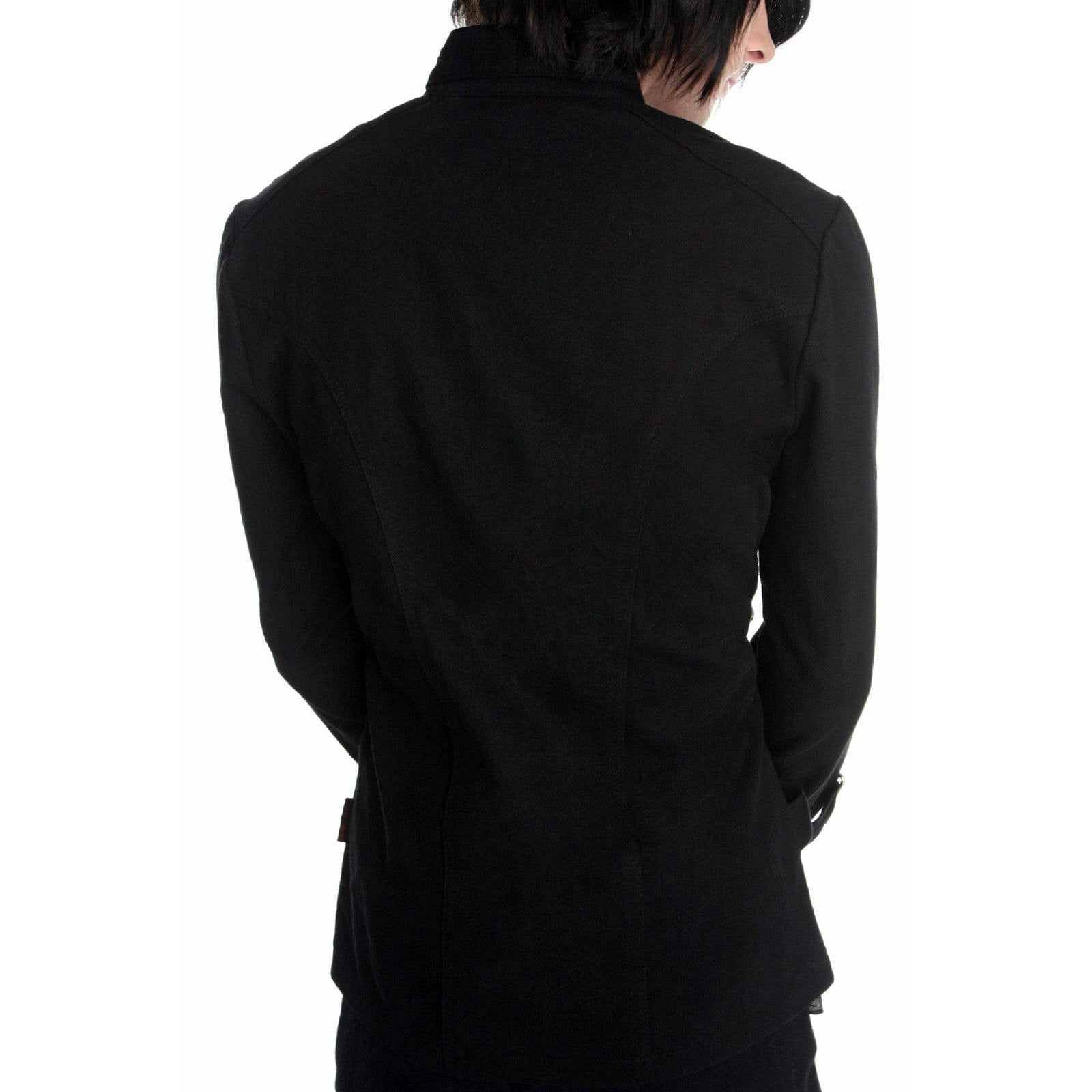 Military Drummer Jacket Black Parade Jacket Goth Punk Adam Ant VTG Style (2)