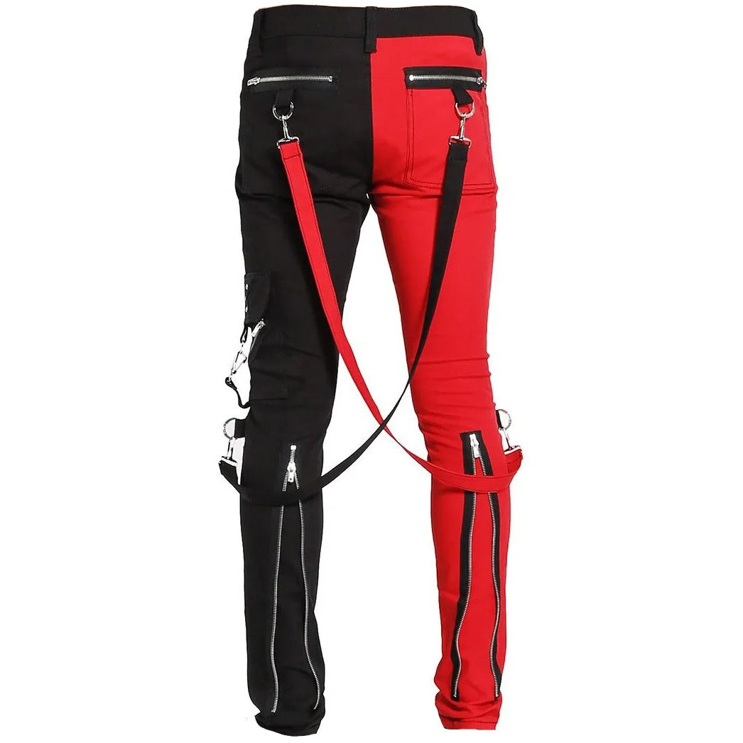 Men Gothic Split Leg Bondage Pant Rock Hard Trouser Heavy Weight Emo/ Pants
