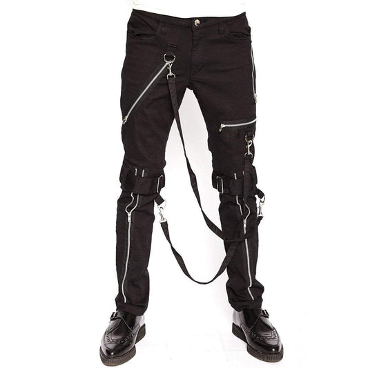 Men's Electro Bondage Rave Gothic Cyber Chain Gothic Jeans Punk Rock Pant’s