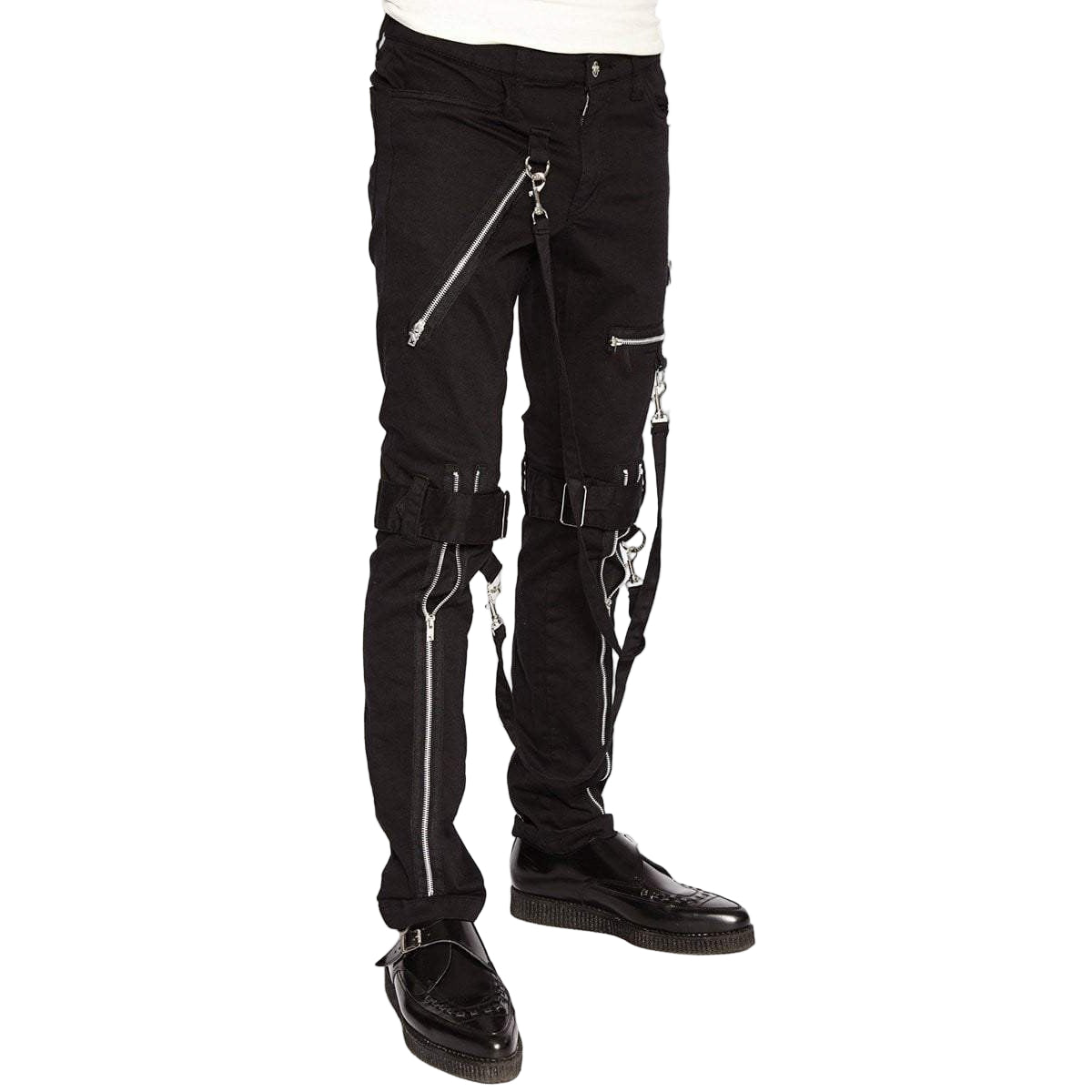 Men's Electro Bondage Rave Gothic Cyber Chain Gothic Jeans Punk Rock Tripp Pant's