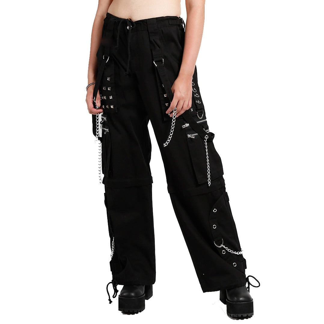 Women's Gothic Bondage Step Pant Rock Hard Trouser Heavy Weight Pant Emo/ Pants