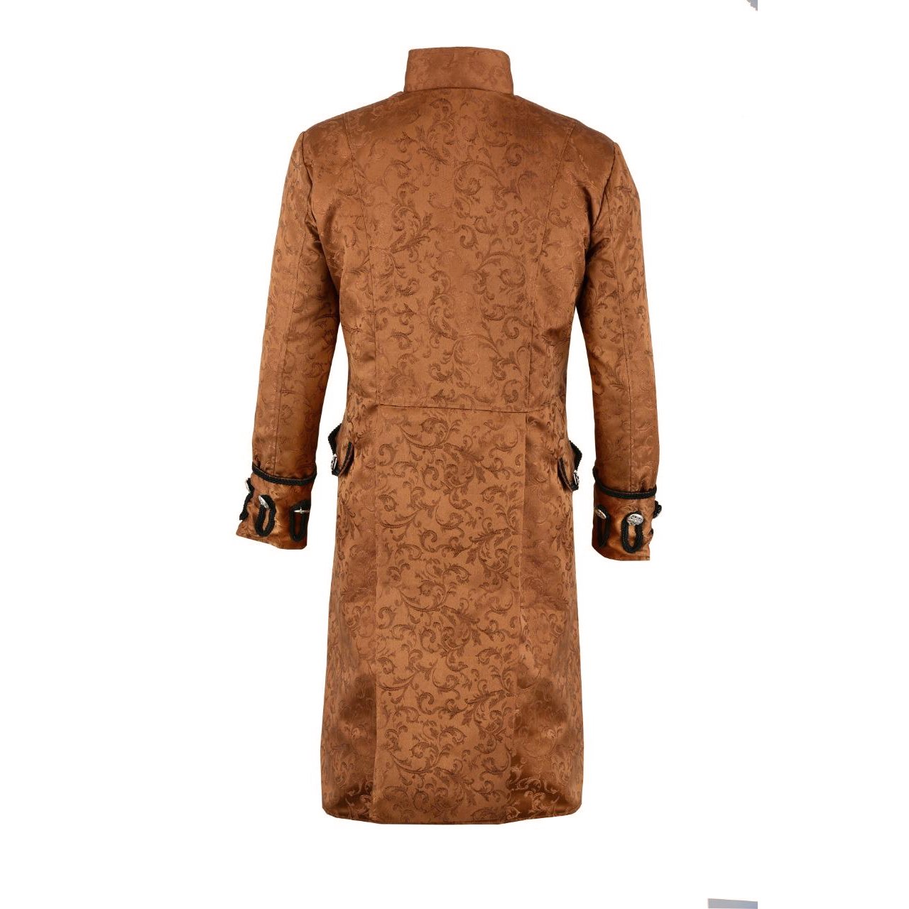 Renaissance Men's Brown Brocade Goth Steampunk Victorian (3)