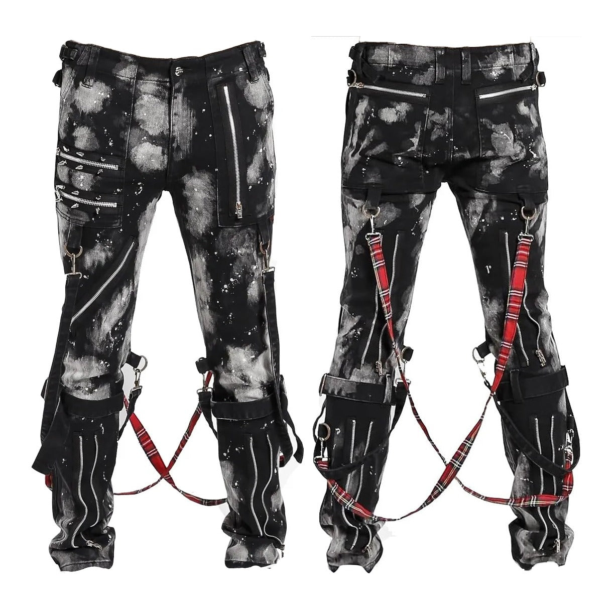 Prime Quality Handmade Men Gothic Bondage Day Walker Pant Alternative Punk Rock Bleach Emo Pants/USA