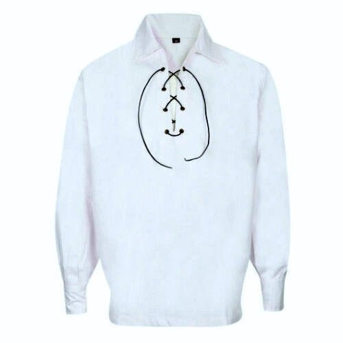 Scottish Ghillie Kilt Shirt In Choice Of Colors Jacobite Jacobean