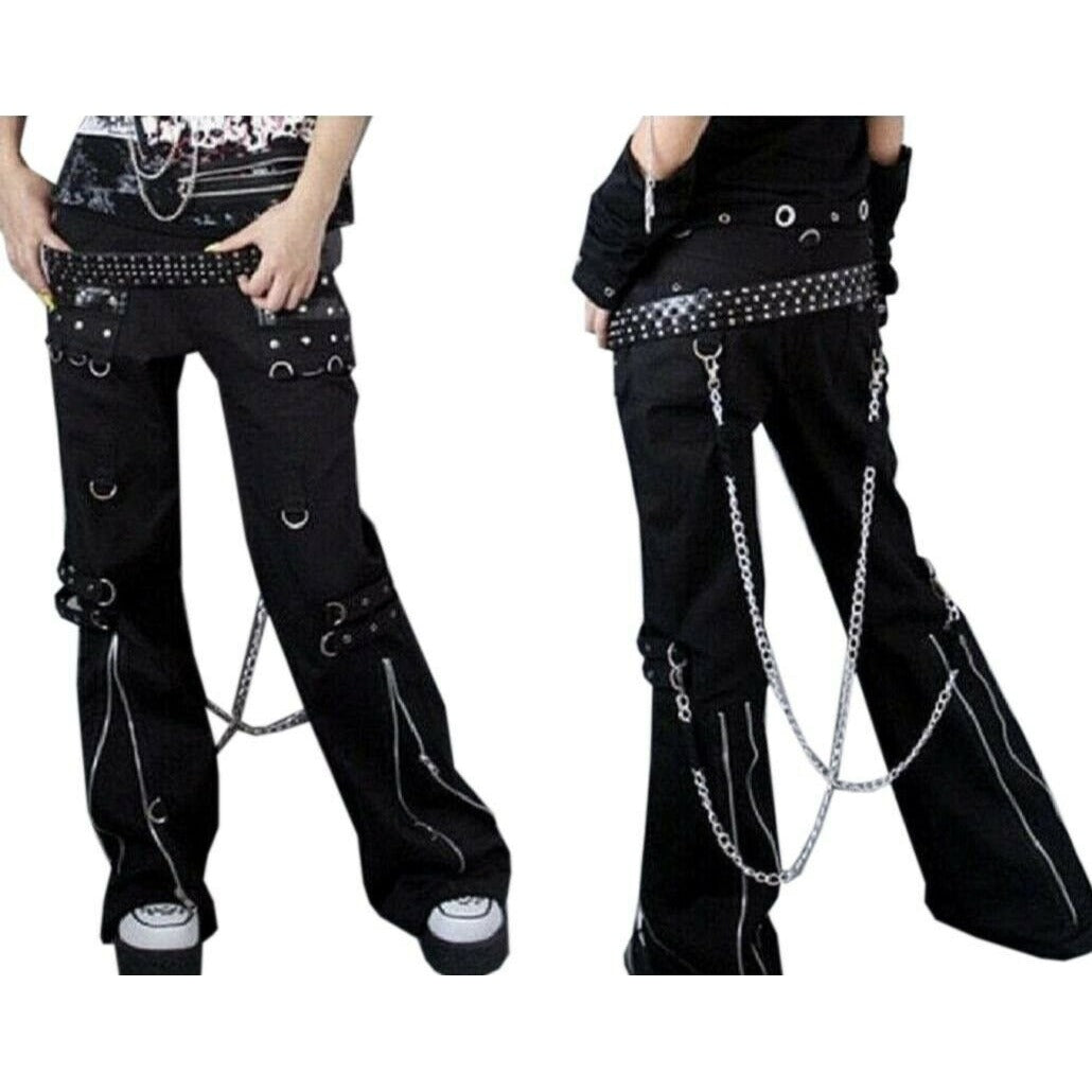 Women's Gothic Bondage Pant Rock Hard Trouser Heavy Weight Pant EMO TRIPP PANTS (3)