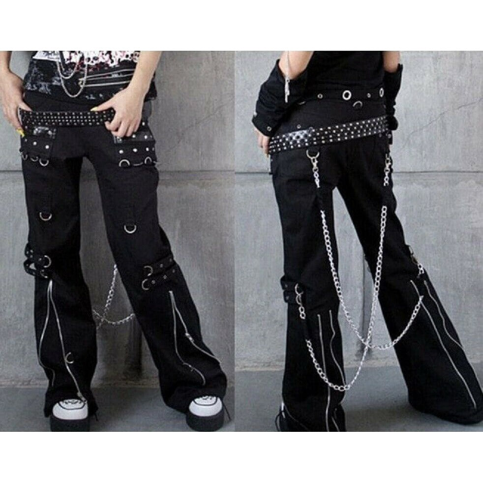 Women's Gothic Bondage Pant Rock Hard Trouser Heavy Weight Pant EMO TRIPP PANTS (4)
