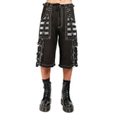 Gothic Extreme Bondage Skater Gothic Punk Rocker Cyber Steampunk Biker Tripp Shorts