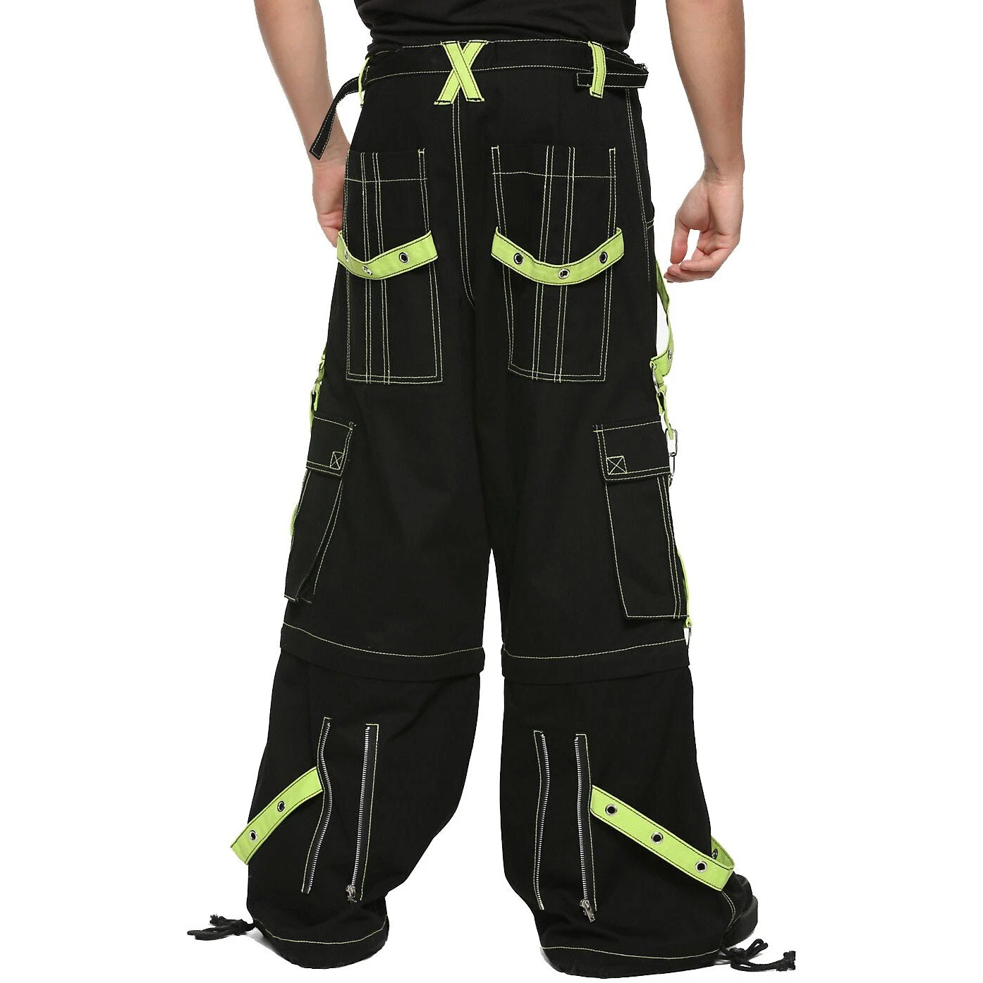 Prime Quality Handmade Gothic Bondage Men Pant Alternative Punk Rock Limelight Symbol Emo Trouser Pant Shorts USA