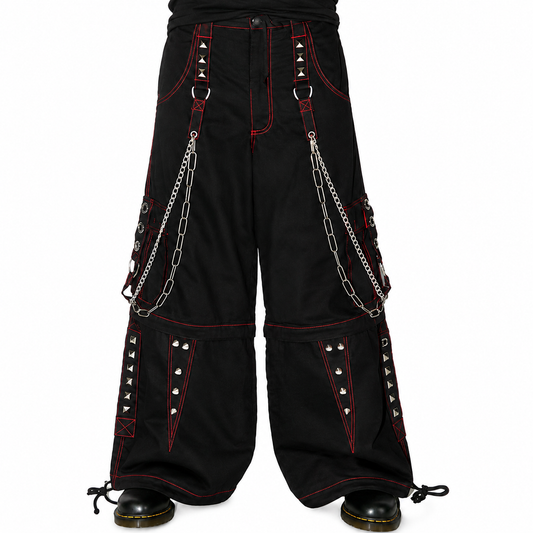 Gothic Extreme Bondage Skater Gothic Punk Rocker Cyber Goth Steampunk Biker Emo Black Dagger Trouser Pant Shorts USA