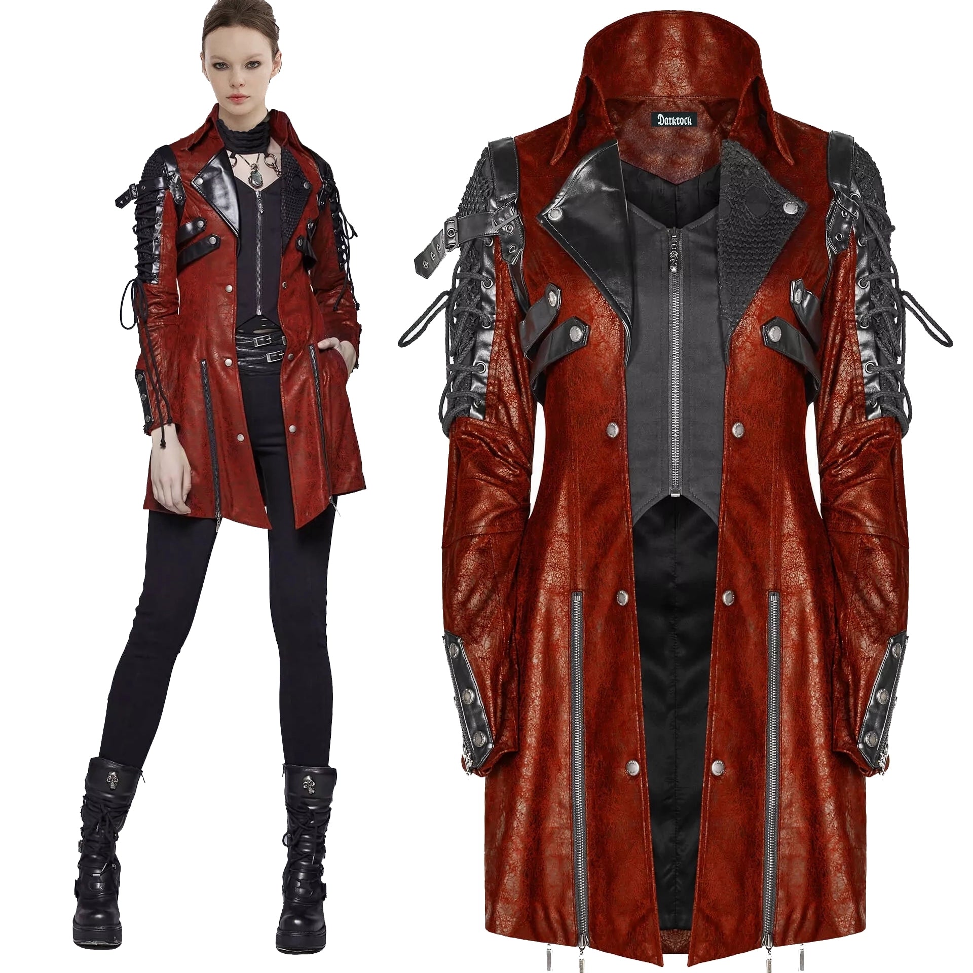 WOMENS POISONBLACK JACKET RED