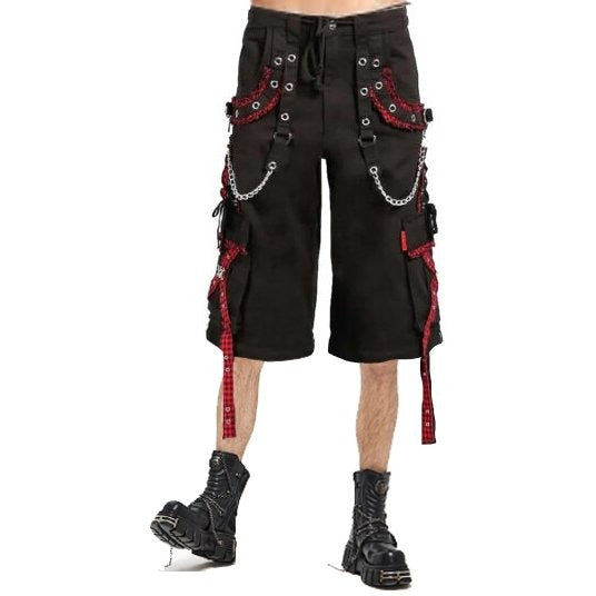 EXTREME BONDAGE GOTHIC PUNK ROCKER CYBER GOTHIC BLACK STEAMPUNK BIKER SHORTS
