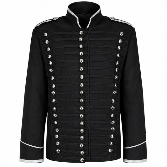 Military Drummer Jacket Parade Jacket Goth Punk Adam Ant Vtg Style Black Jacket Usa