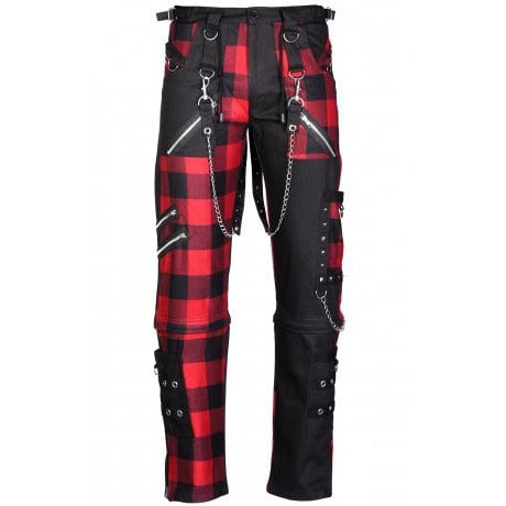 Men Gothic Split Leg Bondage Pant Rock Hard Trouser Heavy Weight Emo/ Pants/USA