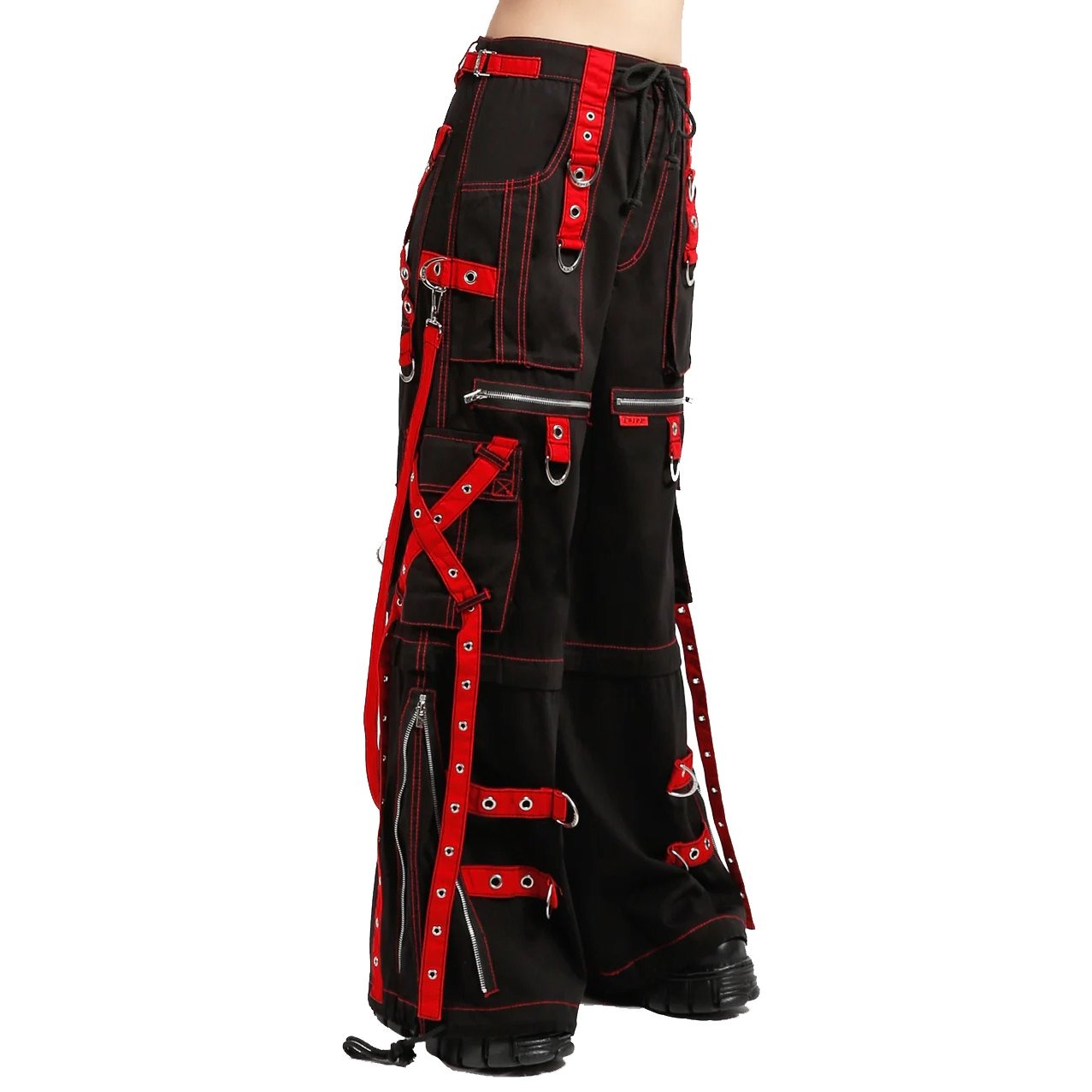 X-Strap Zip Off Pant Black/Red