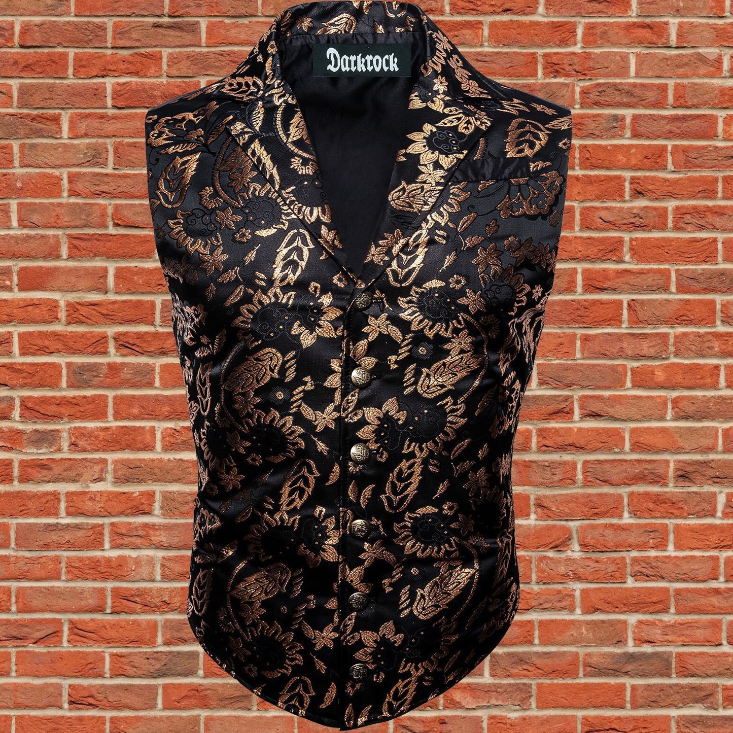 Gothic Men's Victorian Suit Vest Steampunk Waistcoat