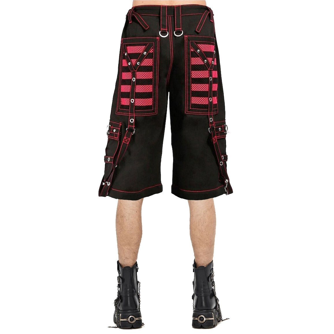 Gothic Extreme Bondage Skater Punk Rocker Cyber Steampunk Electro Short Pink