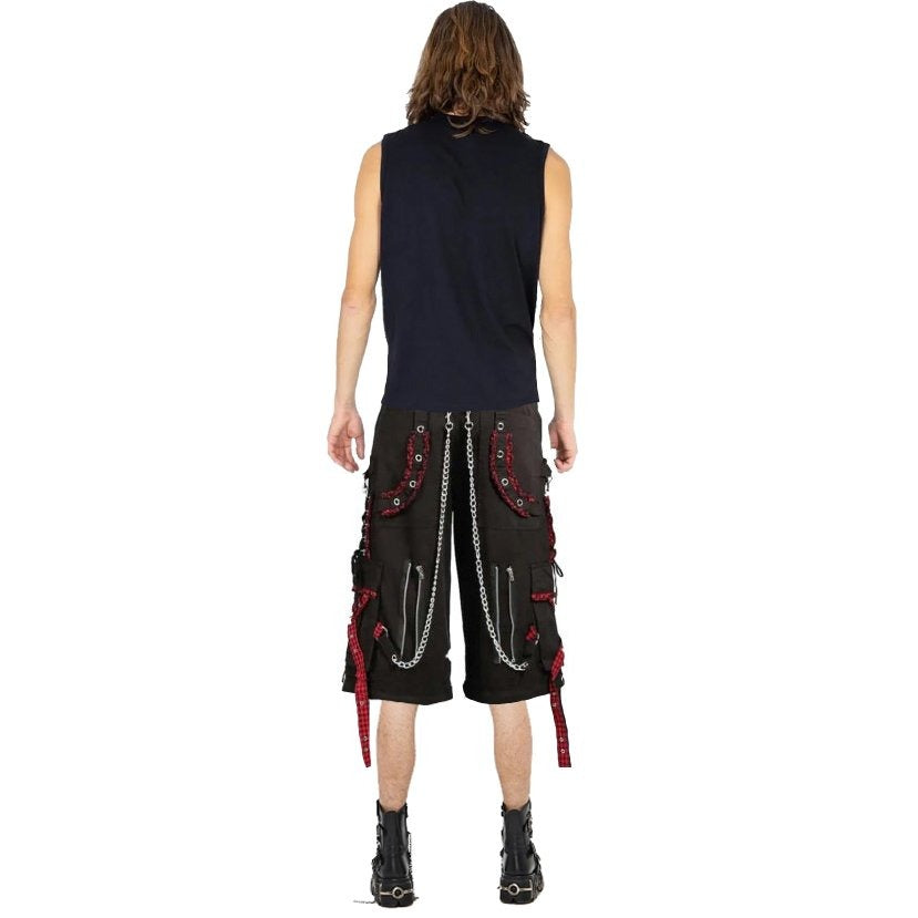 EXTREME BONDAGE GOTHIC PUNK ROCKER CYBER GOTHIC BLACK STEAMPUNK BIKER SHORTS