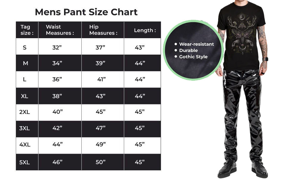 SKINNY JEANS BLACK GOTHIC SUPREME CHAOS VINYL PUNK REBEL PANTS
