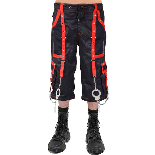 Gothic Men's Handmade Bondage Gothic Cyber Chain Techno Rock Punk Shorts