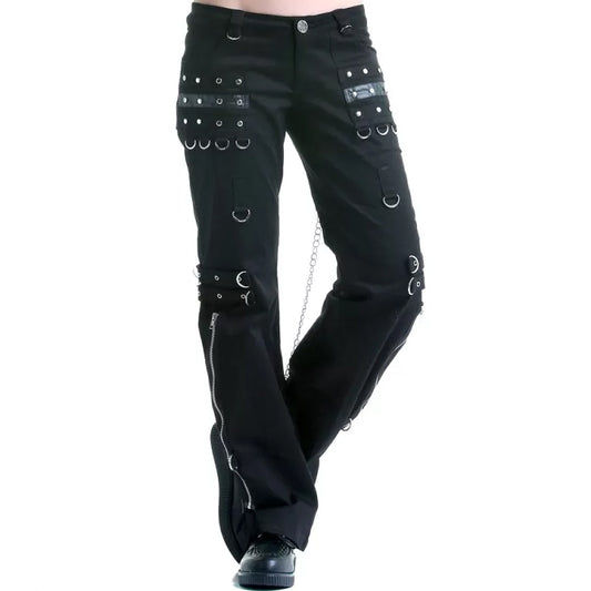 Men's Gothic Bondage Pant Rock Hard Trouser Heavy Weight Pant