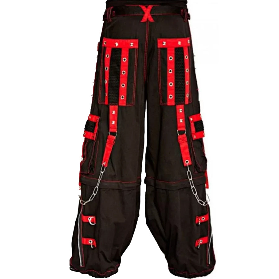 Gothic Men's Handmade Bondage Gothic Cyber Pant Chain Techno Rock Punk Shorts Trouser Pants/USA
