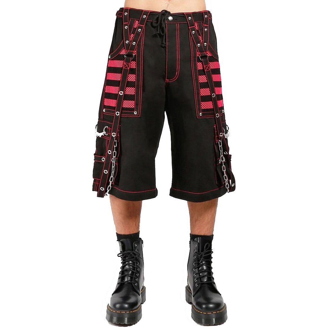 Gothic Extreme Bondage Skater Punk Rocker Cyber Steampunk Electro Short Pink