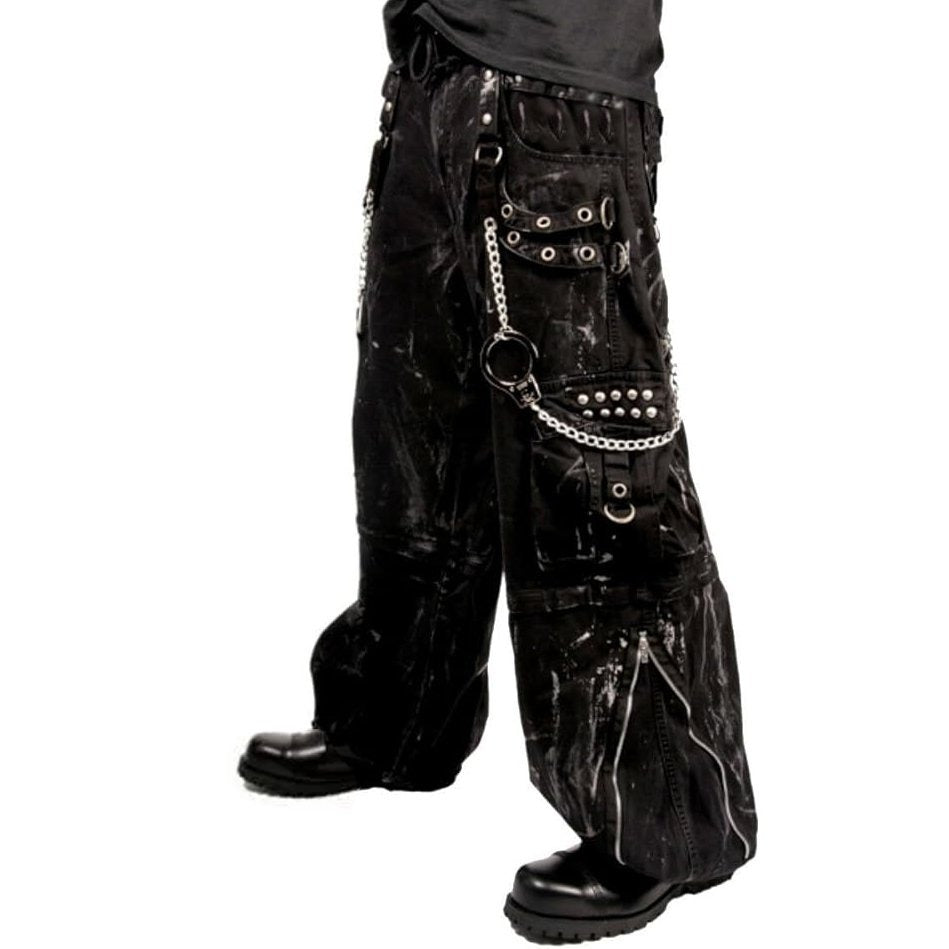 Women's Gothic Jeans Apocalyptic Punk Emo Mechanic Acid Cyber Pants