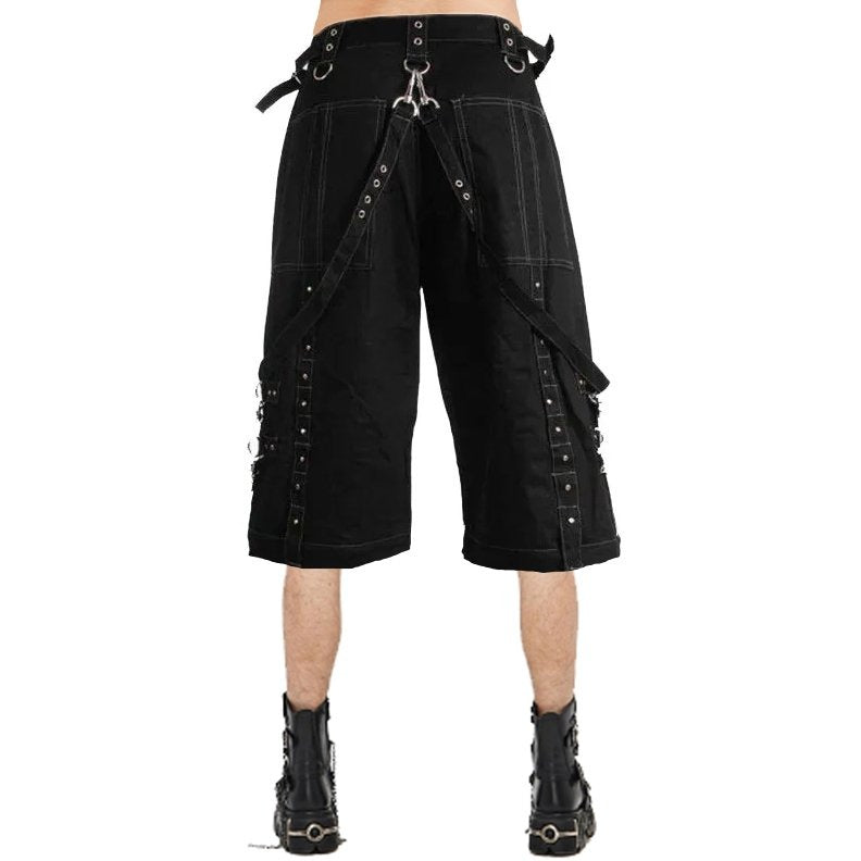 Gothic Mens Gothic Paimon Bondage Shorts