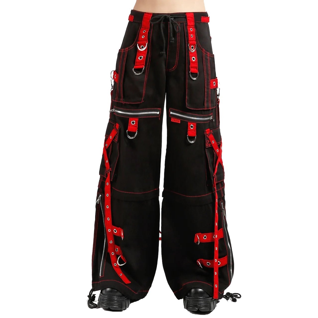 X-Strap Zip Off Pant Black/Red