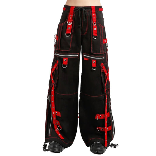X-Strap Zip Off Pant Black/Red