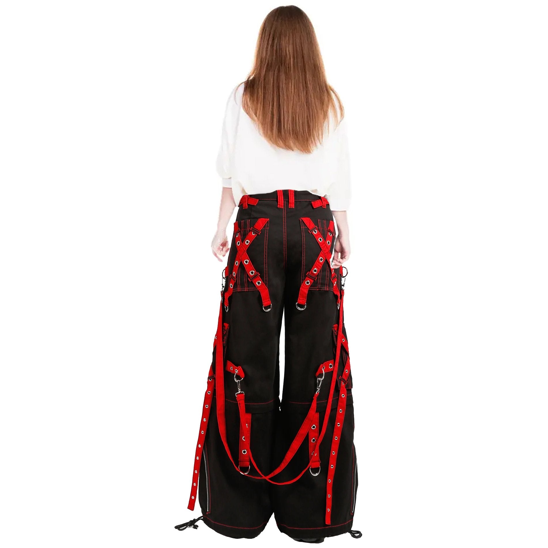 X-Strap Zip Off Pant Black/Red