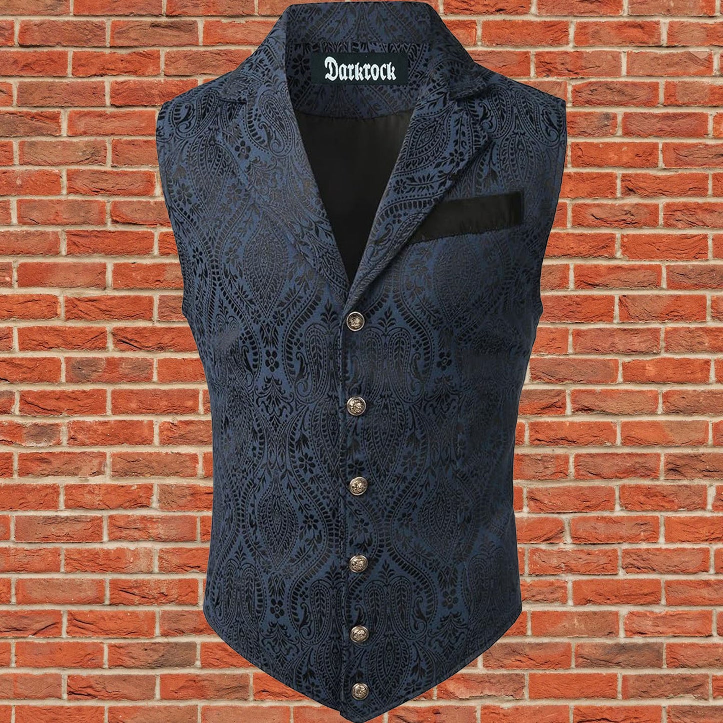Gothic Men's Victorian Suit Vest Steampunk Waistcoat