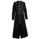 GOTHIC MEN'S HANDMADE CHAIN EYELET COAT