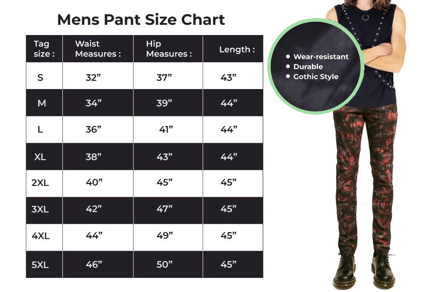 Gothic Red Tartan Plain Vintage Punk Buckle Zips Chain Strap Trousers Pant