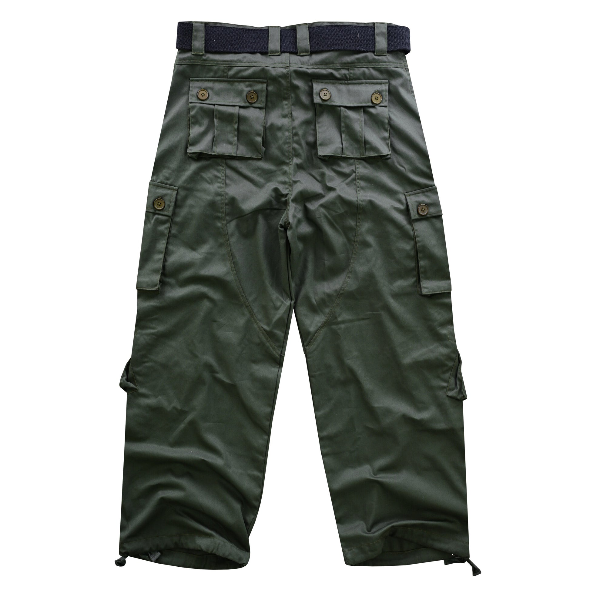 AKARMY Men's Cotton Casual Military Army Camo Combat Work Cargo Pants with 8 Pockets