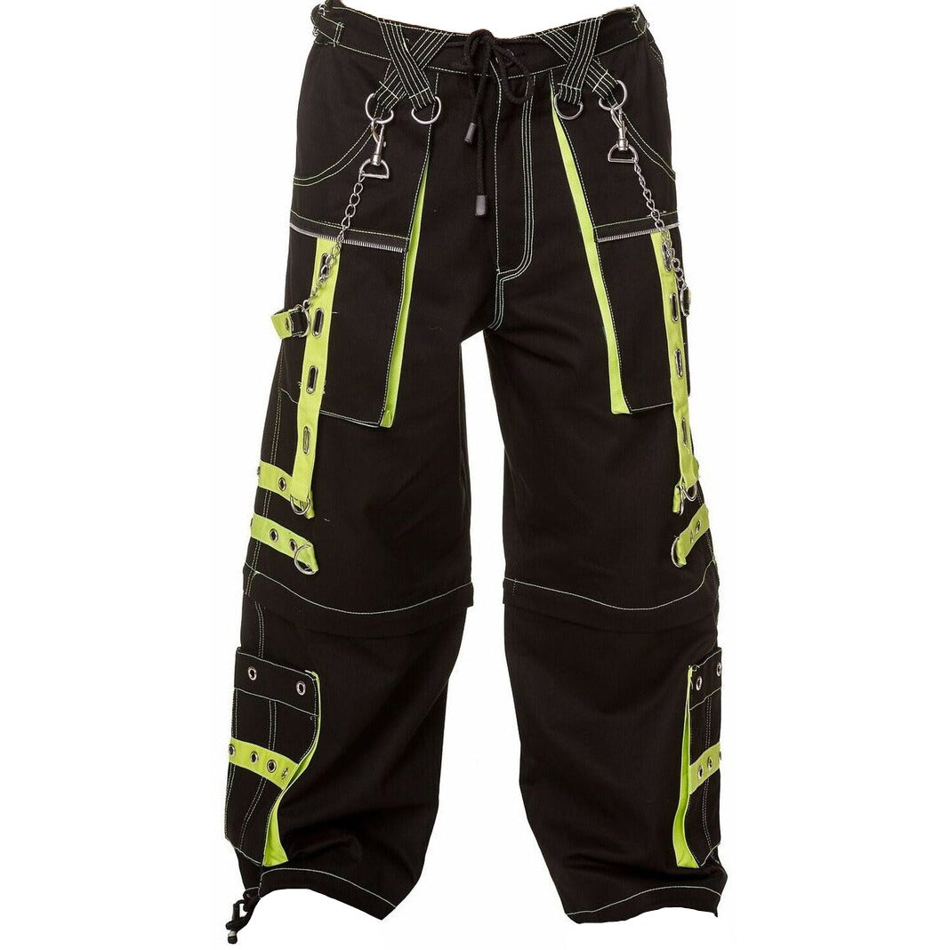 Gothic Men's Handmade Bondage 4 Pocket Trouser Punk Rock Black Yellow Gothic Yellow Stitch/USA