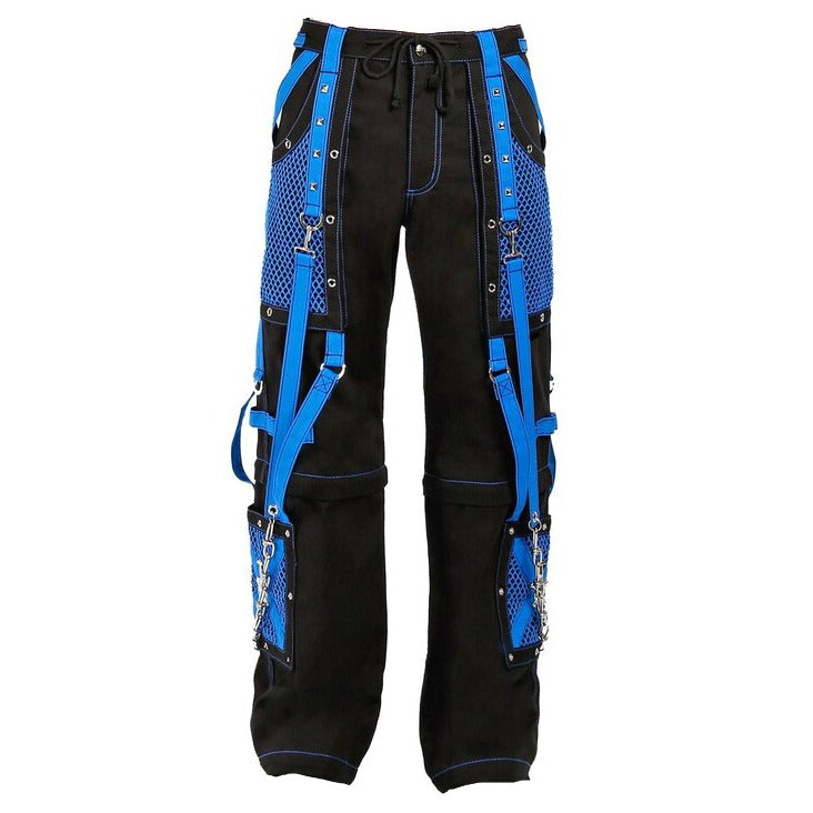 Gothic Handmade Gothic Bondage Men Pant Alternative Punk Rock Black Blue Emo Trouser Pant Shorts USA