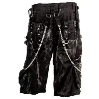 Gothic Jeans Apocalyptic Punk Emo Shorts Mechanic Acid Gothic Cyber Pants