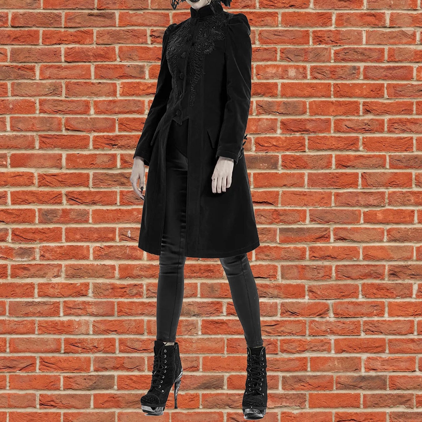 Womens Vespertine Mid Length Coat Black
