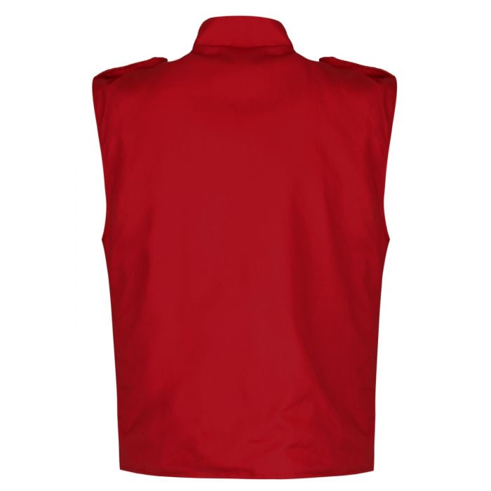 Men's Military Hussar Sleeveless Vest Red & Gold Jacket Free Shipping Usa