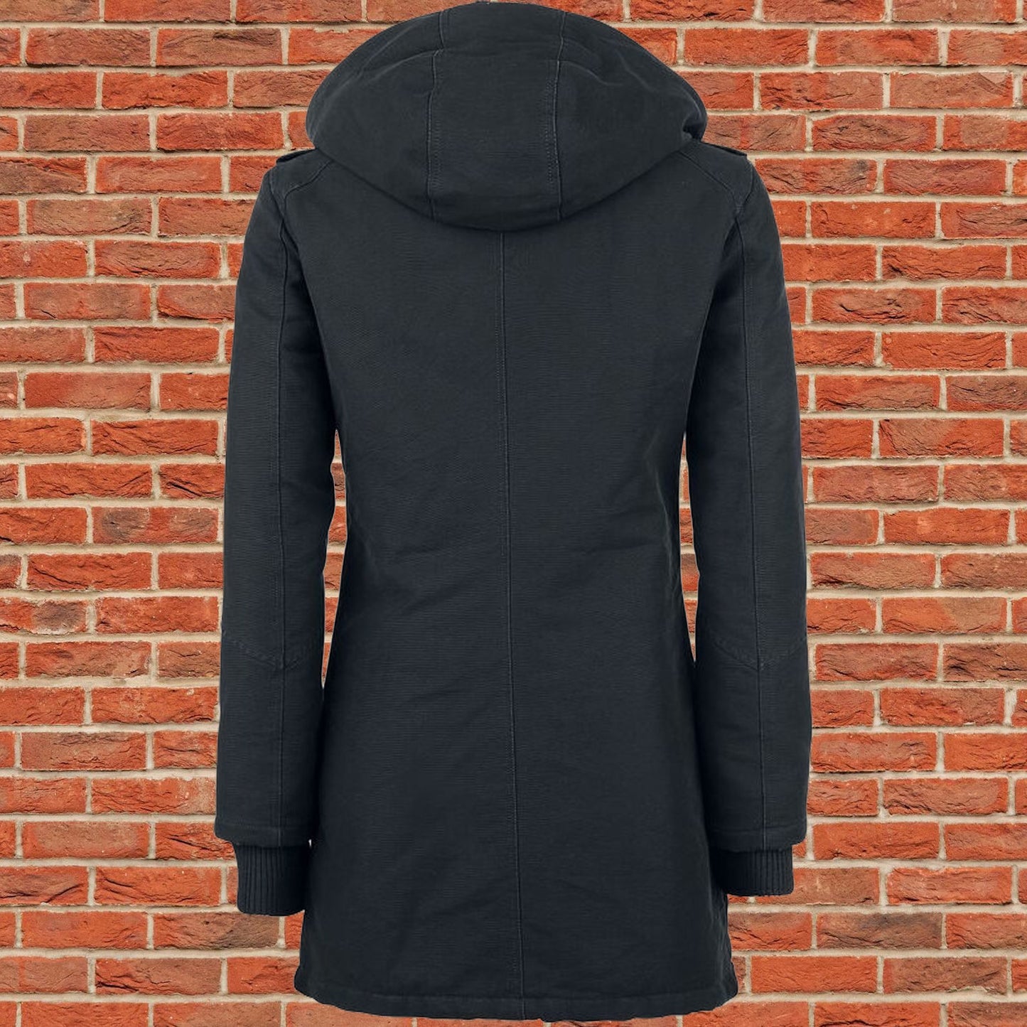 Gothic Ladies Parka Winter Jacket black