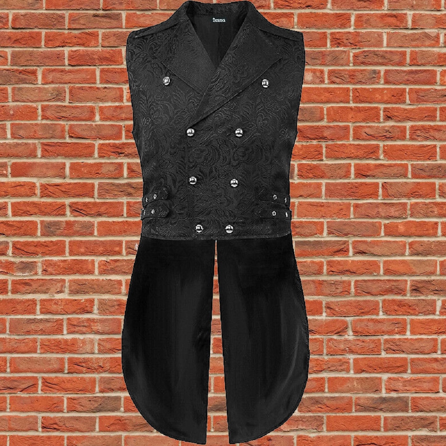 Mens Steampunk Vintage Tailcoat Jacket Gothic Victorian Frock Coat Uniform Coat