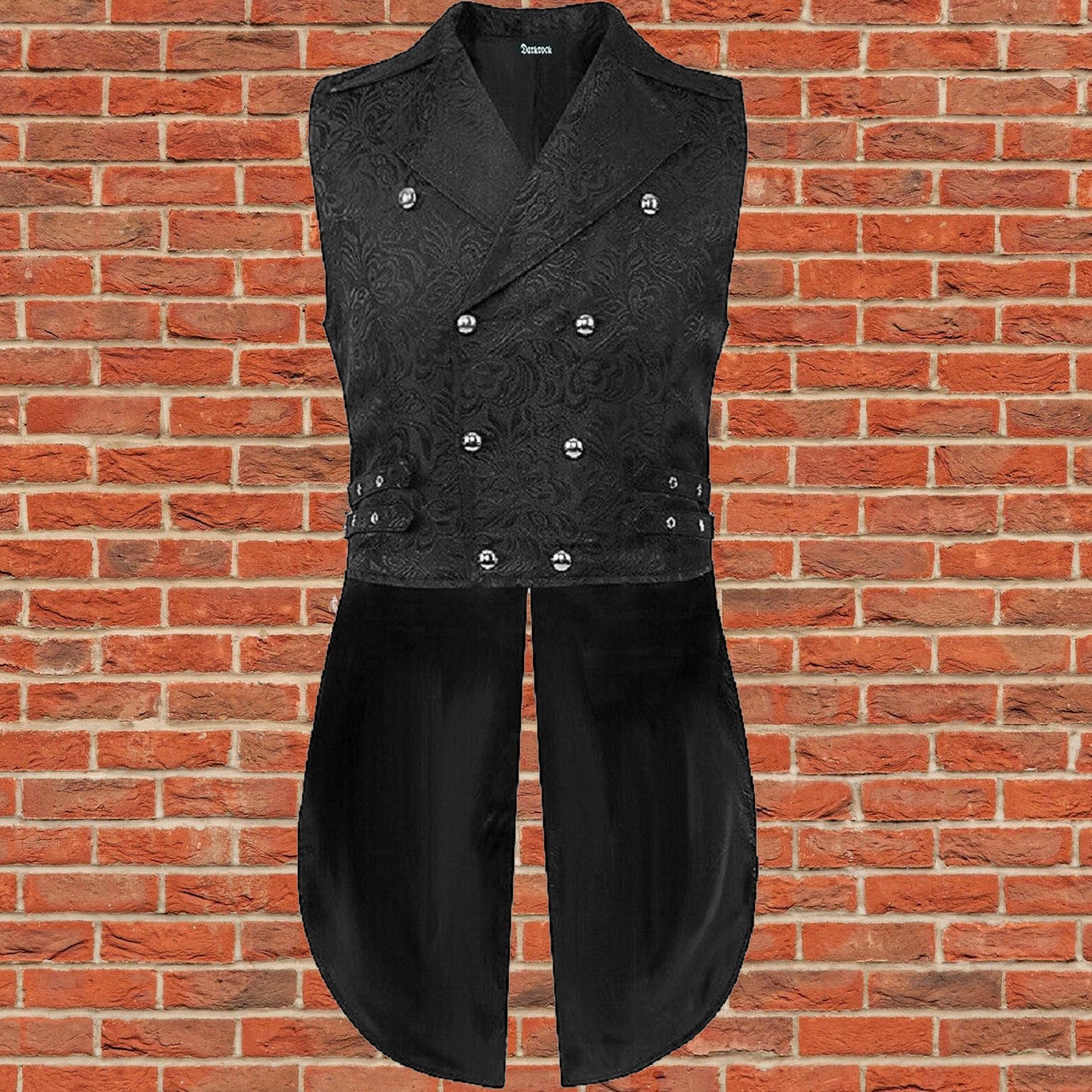 Mens Steampunk Vintage Tailcoat Jacket Gothic Victorian Frock Coat Uniform Coat