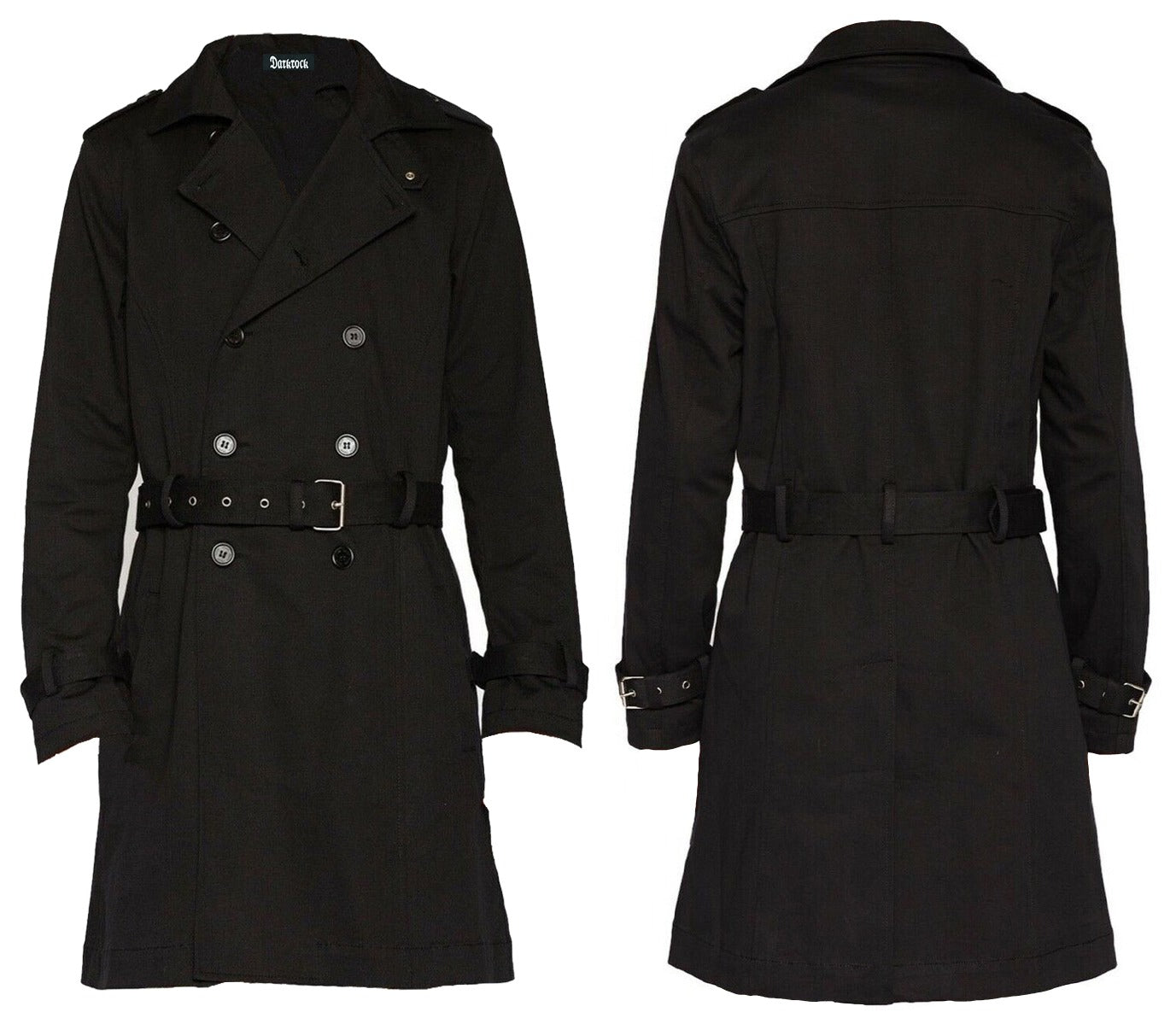 Gothic Spy Military Parade Band Army Gothic Jacket Coat Punk Rock Black Uniform