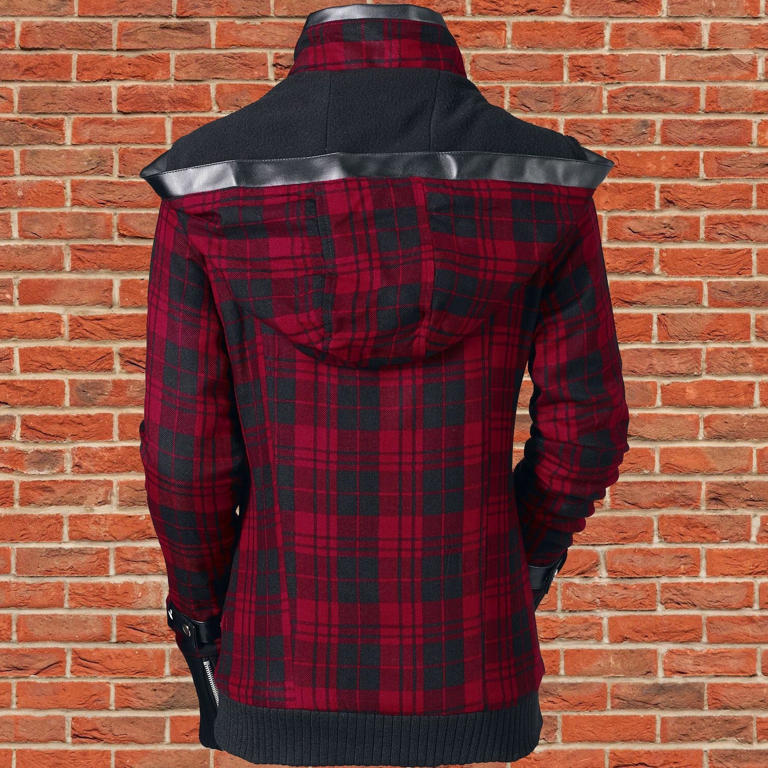 Gothic Z Jacket Winter Seasons Jacket Black Red